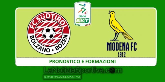 pronostico formazioni sudtirol-modena